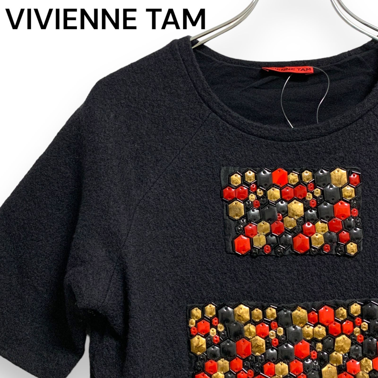 VIVIENNE TAM ヴィヴィアンタム ニット トップス プルオーバー 半袖