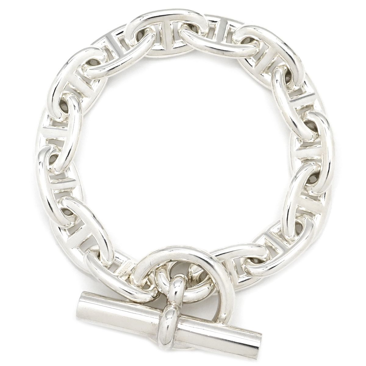 エルメス HERMES ブレスレット シェーヌダンクル MM シルバー925 シルバー 14コマ スターリングシルバー SV925 Ag925