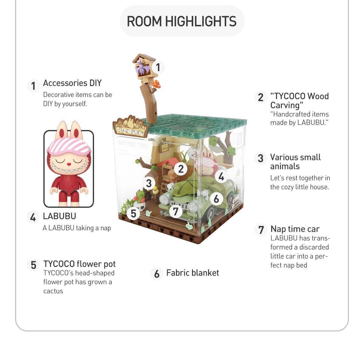 正規品 labubu 森の秘密基地：お昼寝ver 日本未発売 POP MART