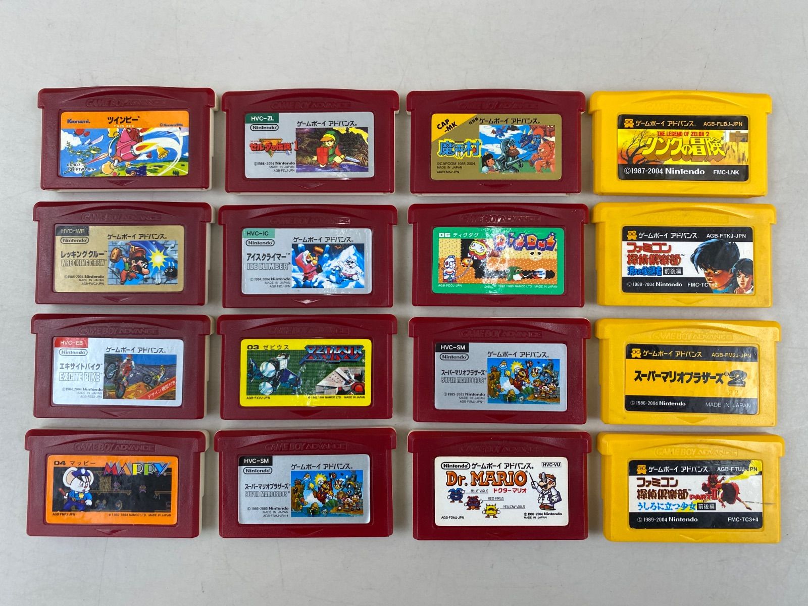 ファミコンミニ ゲームボーイアドバンス　16本セット ファミコンミニ ゲームボーイアドバンス ソフト16点 【公式通販】
