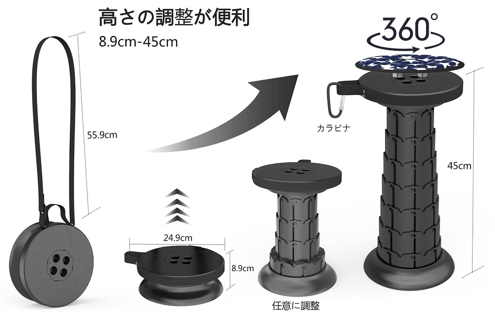 在庫セール】ALEVMOOM 折りたたみ椅子 アウトドアチェア 簡易チェア