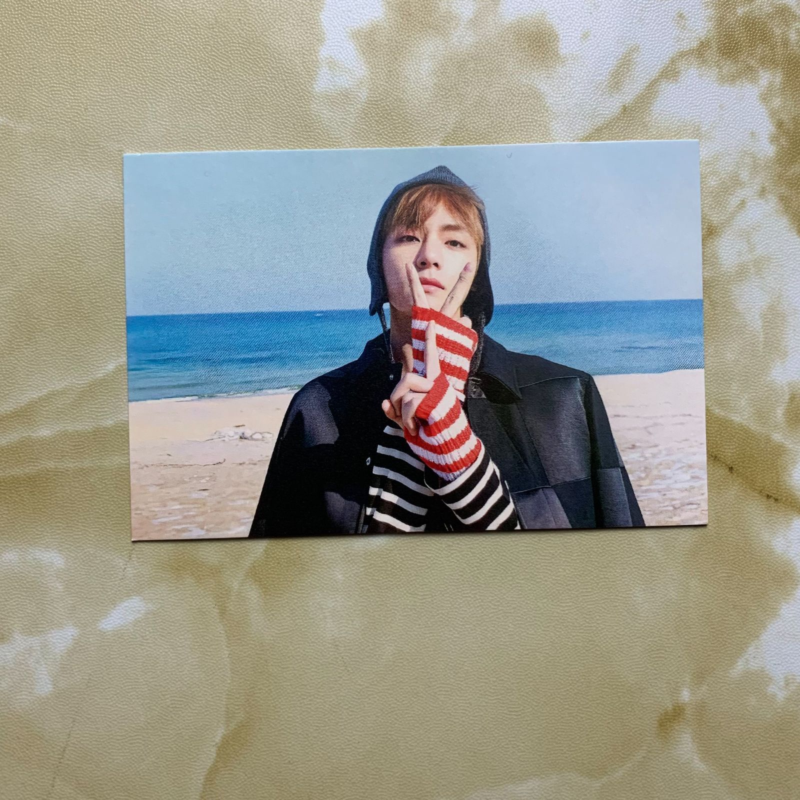 匿名配送 BTS 韓国 spring 2018 春の日 事前収録 サノク V テヒョン フォトカード