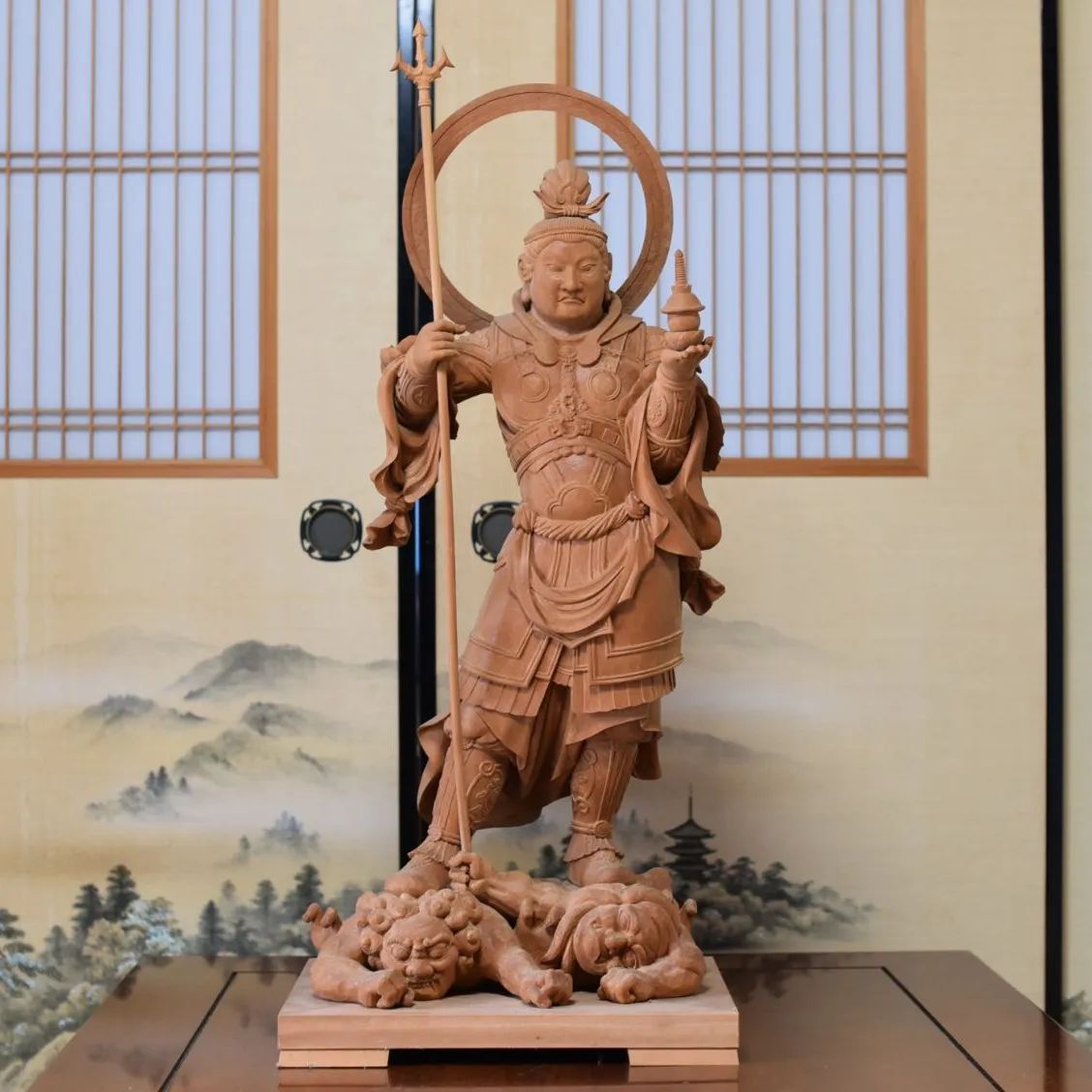 松田亮長作 一位一刀彫達磨根付 （一位一刀彫｜高山市）