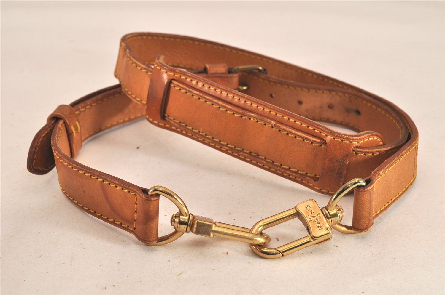 LOUIS VUITTON レザー ストラップ ベージュ Louis Vuitton レザー ストラップ ベージュ