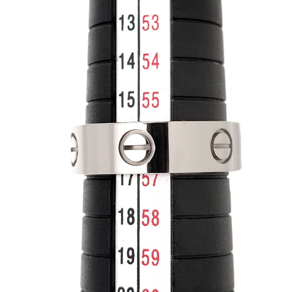 Cartier ラブリング サイズ58 K18WG 750 Cartier カルティエ リング 指輪 750 ＃58 日本サイズ 18号