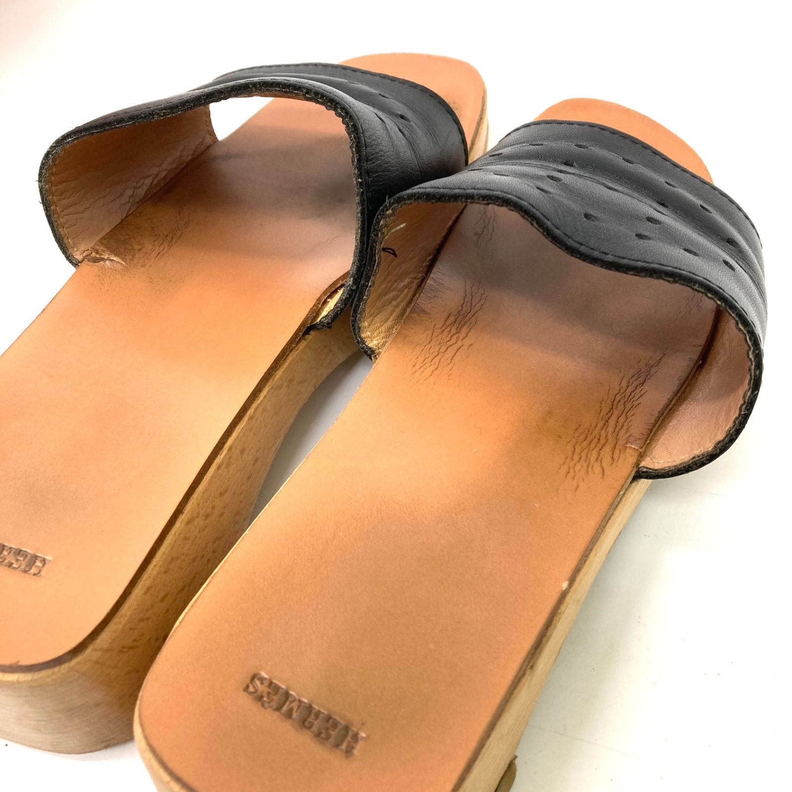 ?最終価格?【HERMES】エルメス サンダル エブリン ウッドサンダル 