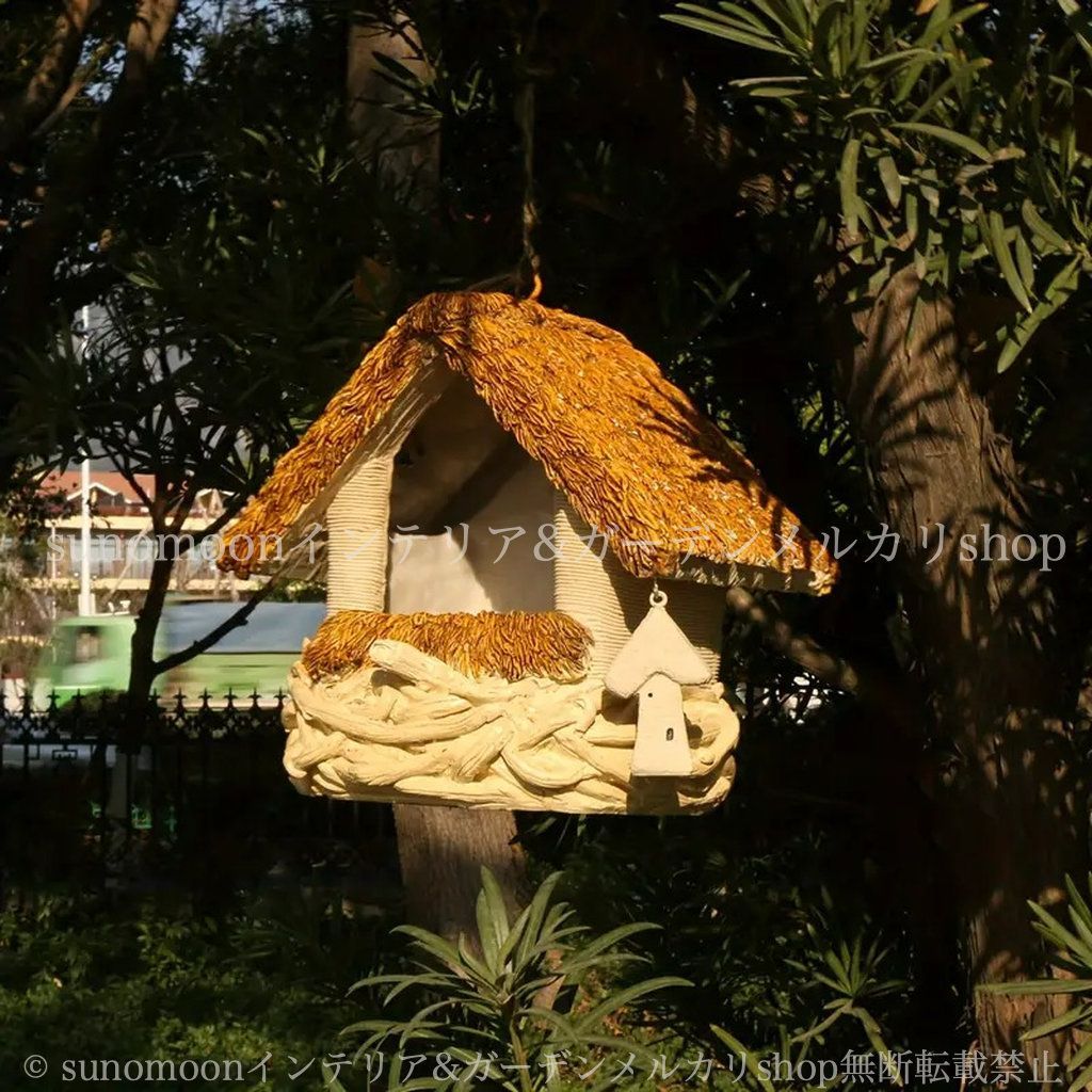 バードウォッチング 樹脂 野鳥 庭 4-7 インテリア おしゃれ ガーデン雑貨 ガーデンインテリア ガーデンオブジェ ガーデニング ガーデン 雑貨 鳥小屋 バードハウス 庭の装飾 お洒落 かわいい ナチュラル