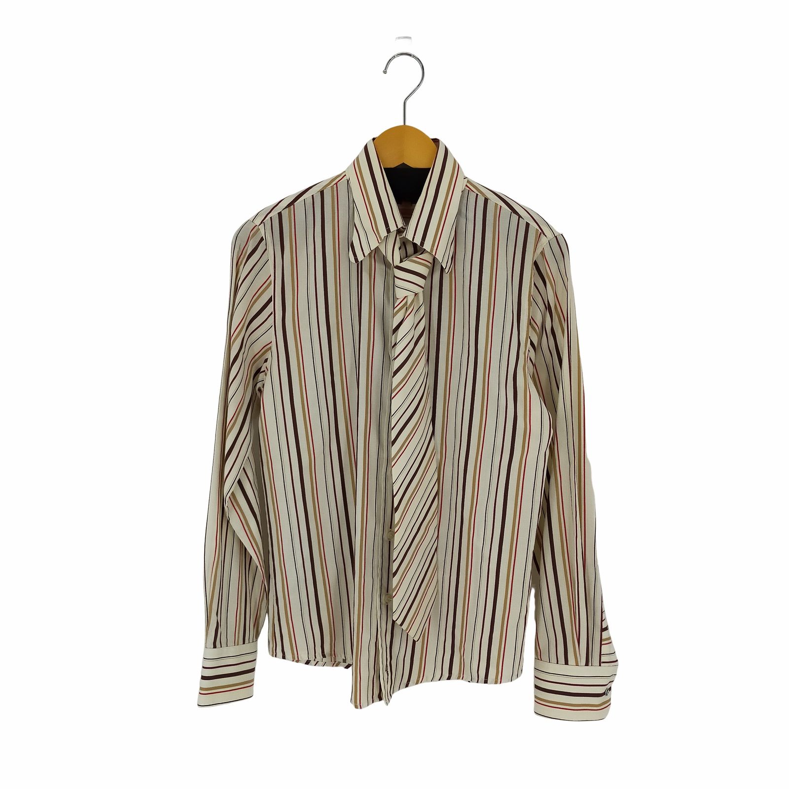 ベンシャーマン Ben Sherman ボウタイ付き L/Sストライプシャツ メンズ import：M 
