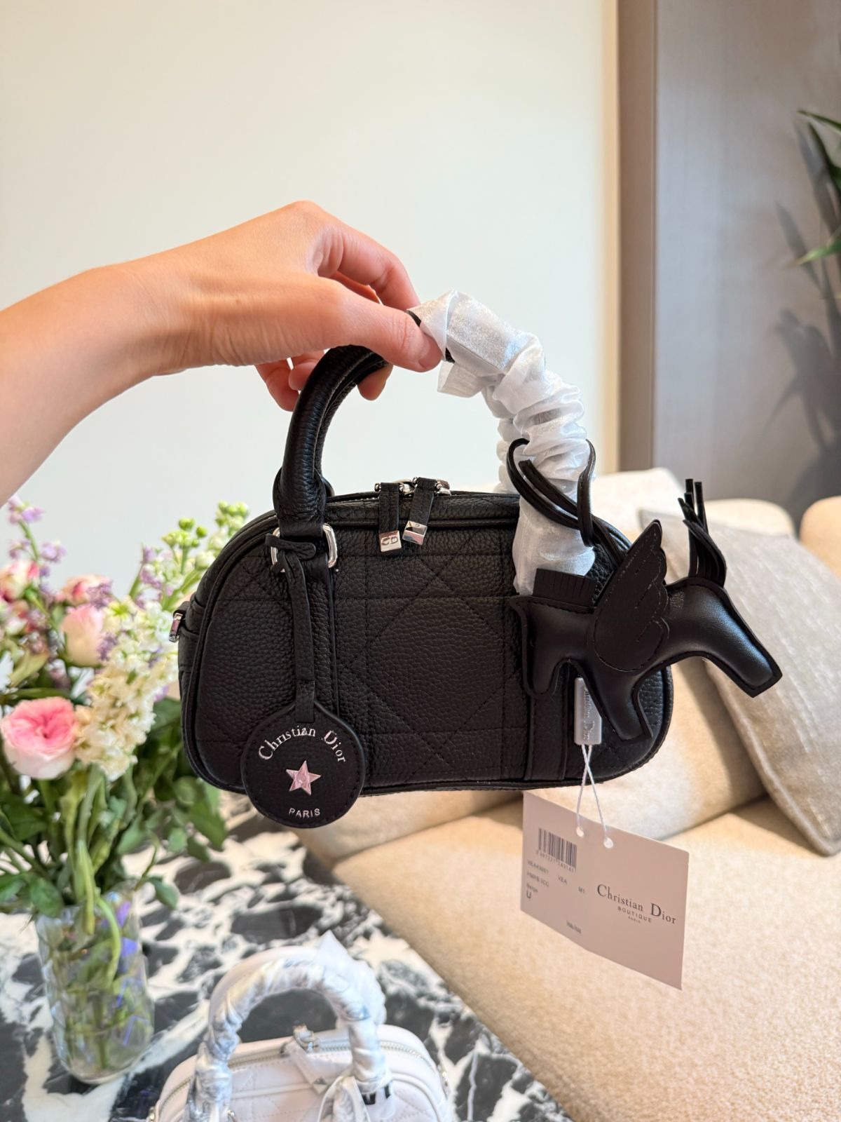 DIOR 2025年春夏新作 D-Vibe East-West ミニバッグ ? ブルー