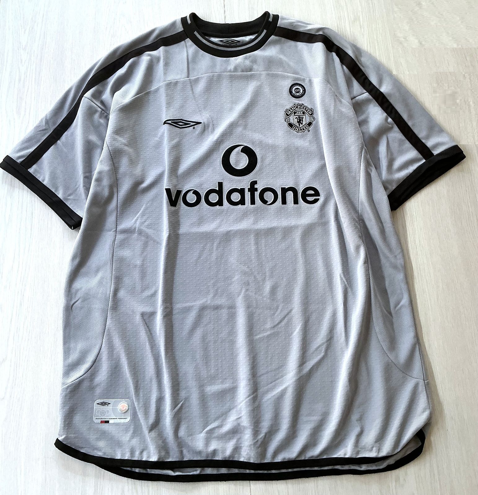 級 マンチェスターユナイテッド ゲームシャツ 100周年 XL UMBRO アンブロ