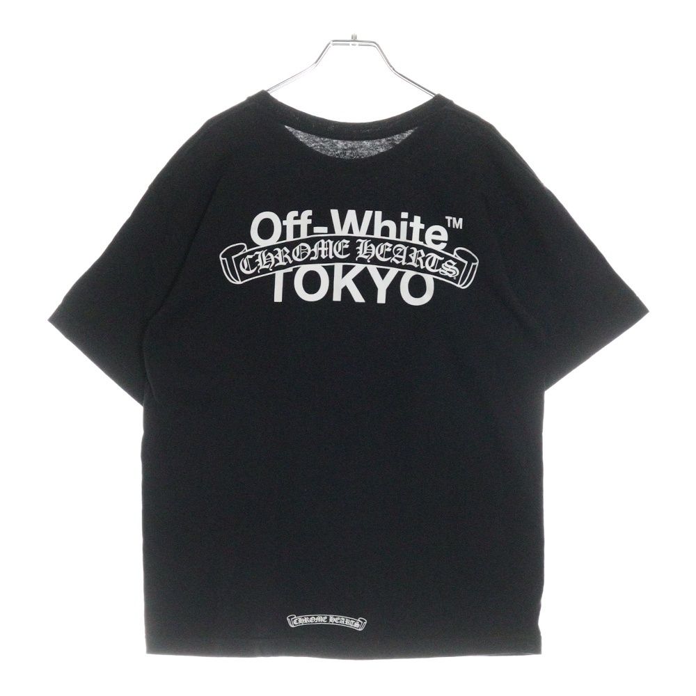 CHROME  HEARTS スクロールラベル　tee tシャツ M クロス CHROME HEARTS スクロールラベルtee tシャツ M クロス