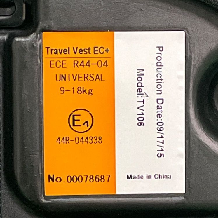 106 チャイルドシート