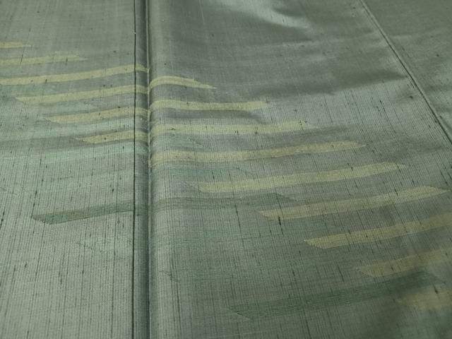 平和屋着物○渡辺善平 訪問着 紬地 縞 正絹 逸品 AAAZ3297np