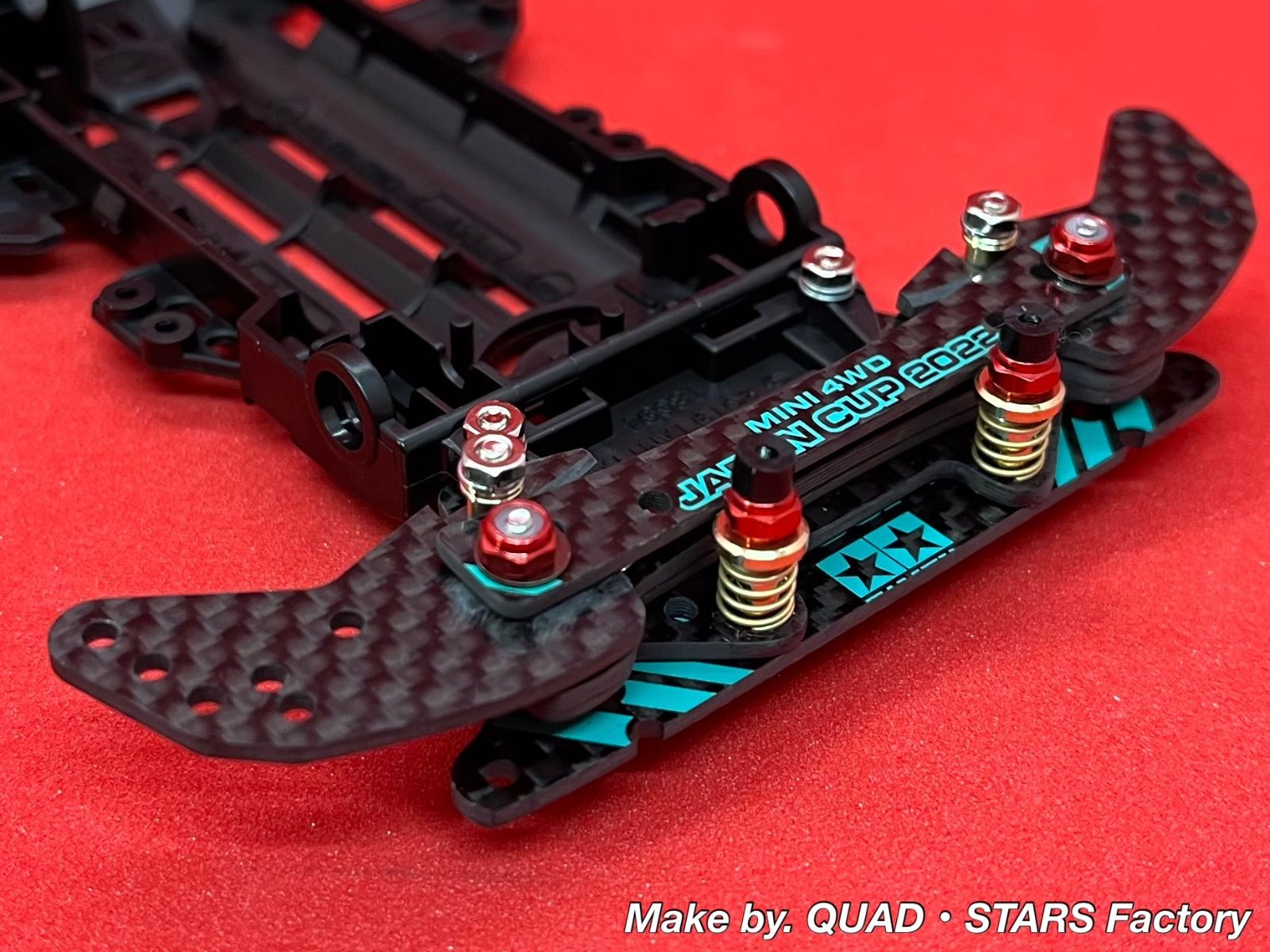 【ミニ四駆・VZ用】2軸ATピボットバンパー　J-CUP2022／カーボン ミニ四駆・VZシャーシ用】2軸ATピボットバンパー J-CUP2022／フル