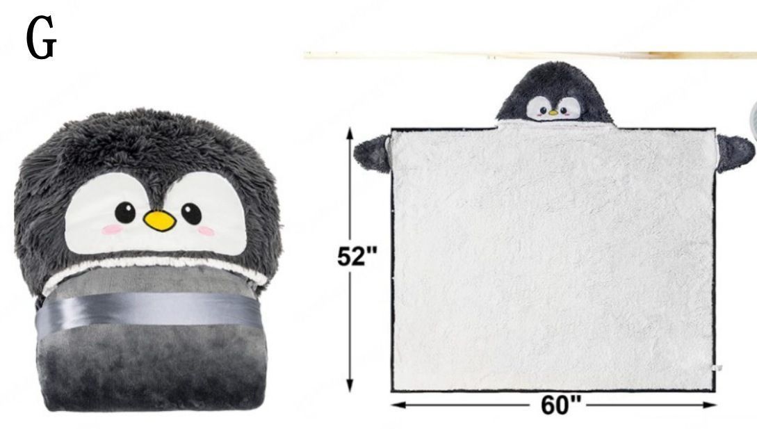 仲間 着る毛布 レディース メンズ 男女兼用 ルームウェア フード付き 動物柄 ロング丈 ボア ひざ掛け 厚手 もこもこ ふわふわ 着るブランケット ガウン 寒さ対策 防寒 保温 可愛い 部屋着 senting12