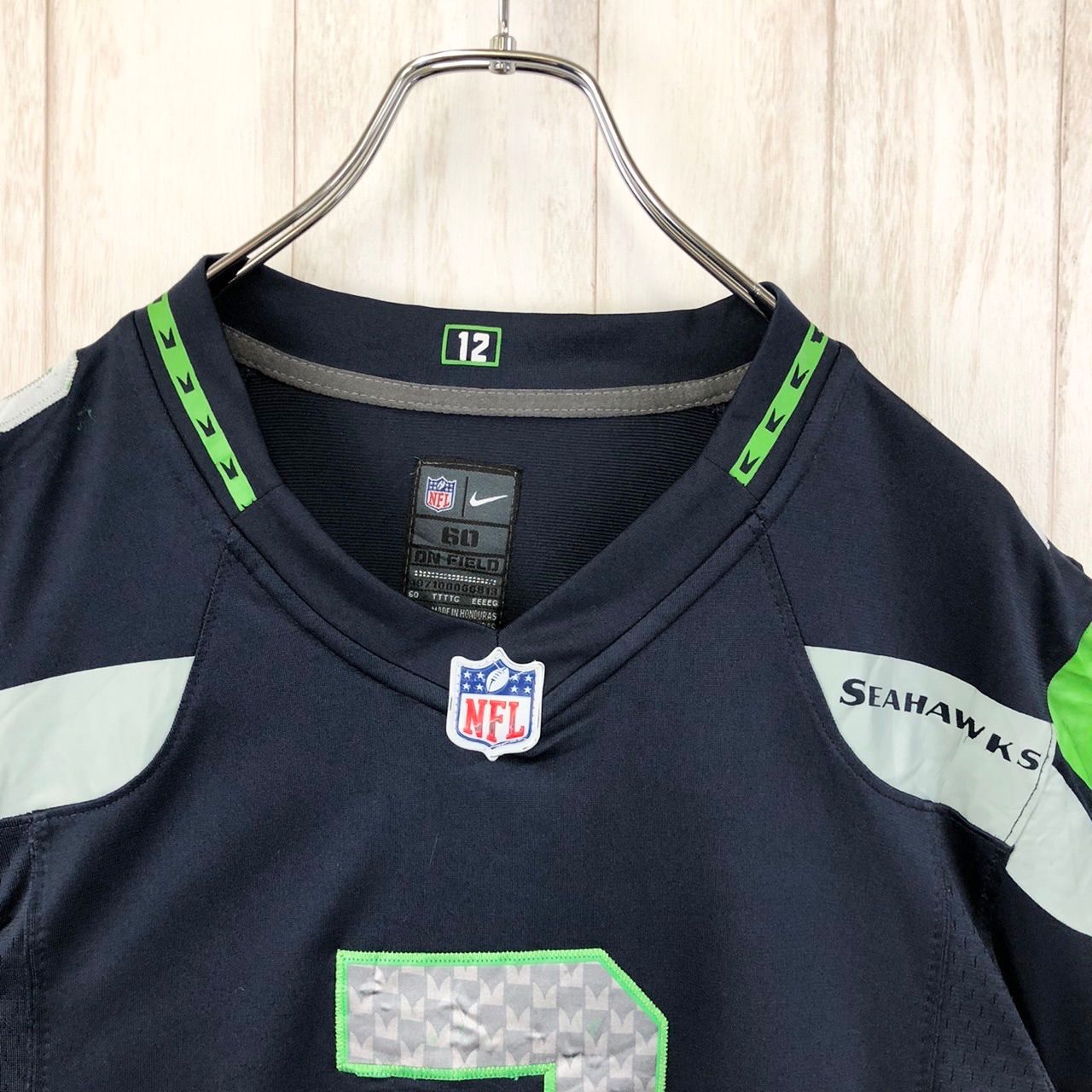 NFL シアトルシーホークス ユニフォーム　エリートジャージ NIKE ナイキ NFL NIKE シアトルシーホークス アメフト ゲームシャツ