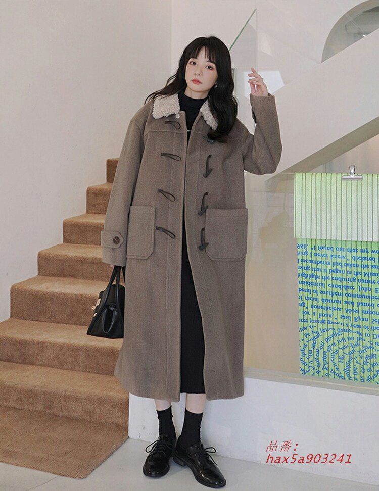 レディース ダッフル ダッフルコート ロングダッフルコート 冬 大きいサイズ お出か ロング丈 学生 ゆったり 冬物 防寒 厚手 体型カバーオシャレ シンプル 秋冬 hax5a903241