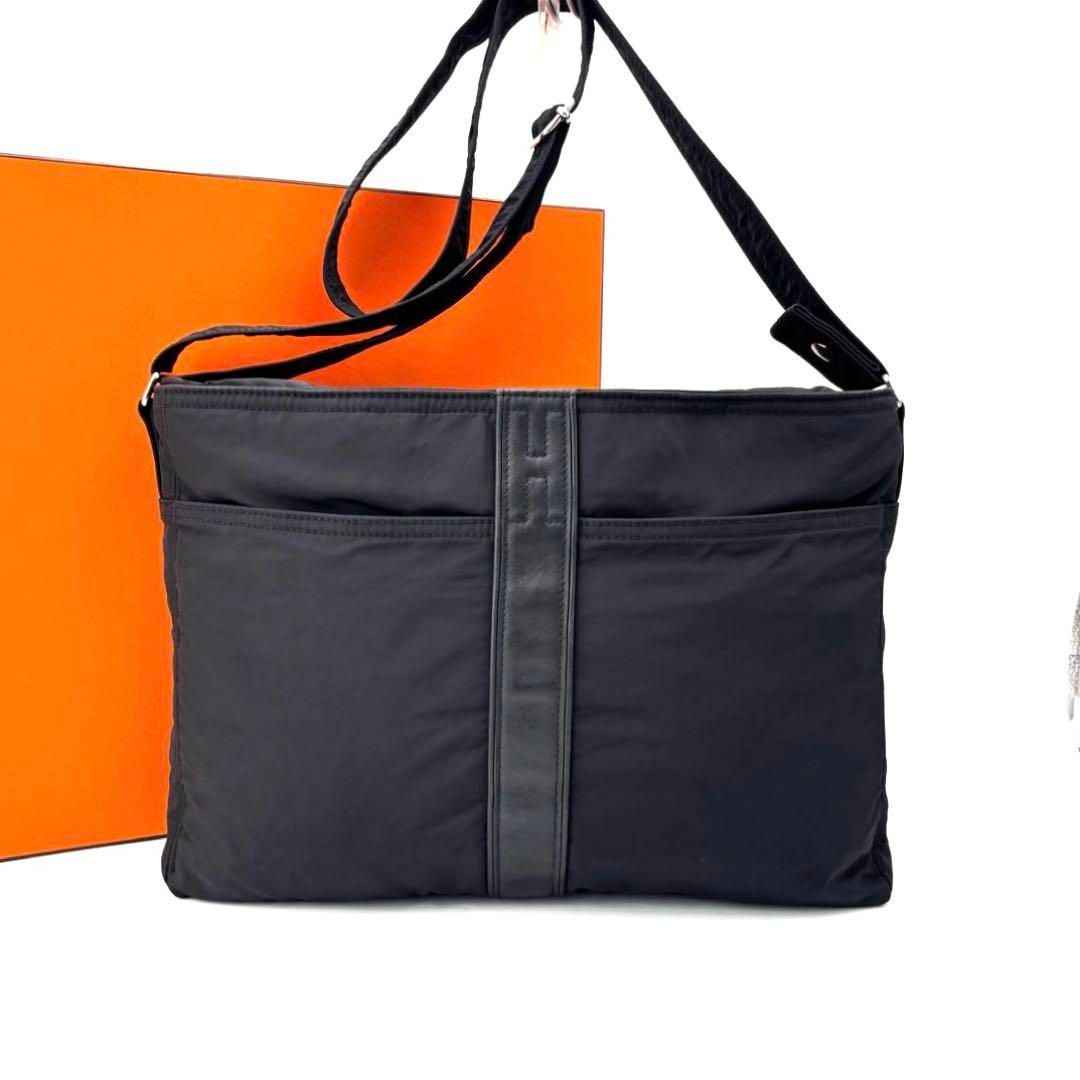 エルメス アカプルコ バサス ショルダーバッグ ナイロン