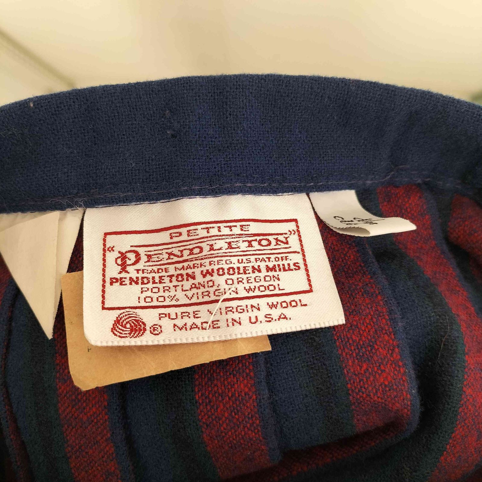 ペンドルトン PENDLETON USA製 70S PURE WOOL チェックスカート