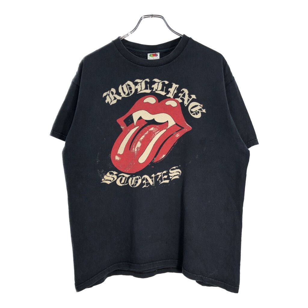 00年代 Rolling Stones ローリングストーンズ 半袖Ｔシャツ バンド ブラック メンズ L 古着 U1998