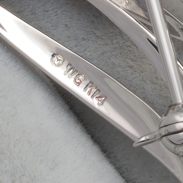 ミキモト ブローチ パール 真珠 5.6-6.8mm ダイヤ ダイヤモンド K14WG  