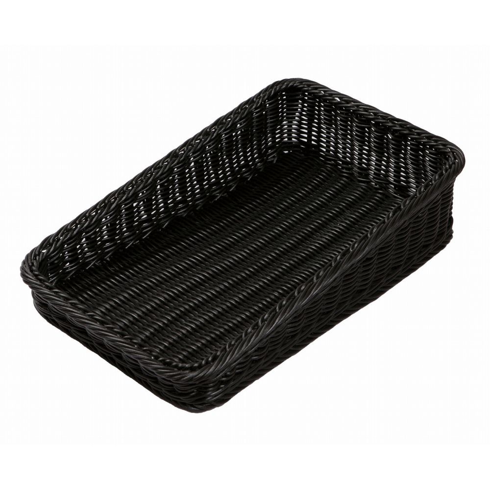 まとめ買い トーダイ 角型ベーカリーバスケット 斜め25型 ブラックBB-K4025-BK ×3
