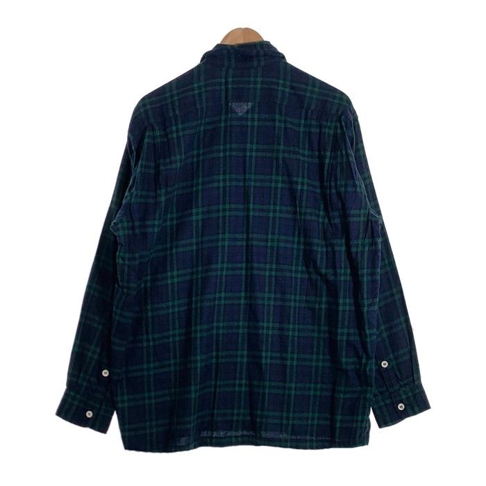 STUSSY チェック柄 長袖シャツ 青/黒 80's STUSSY ステューシー