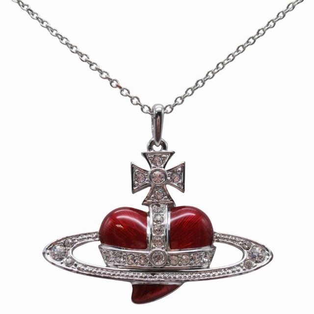 美品　希少色 可動品 Vivienne Westwood ディアマンテ オーヴ Vivienne Westwood ディアマンテ ハート オーブ 三つ折り財布