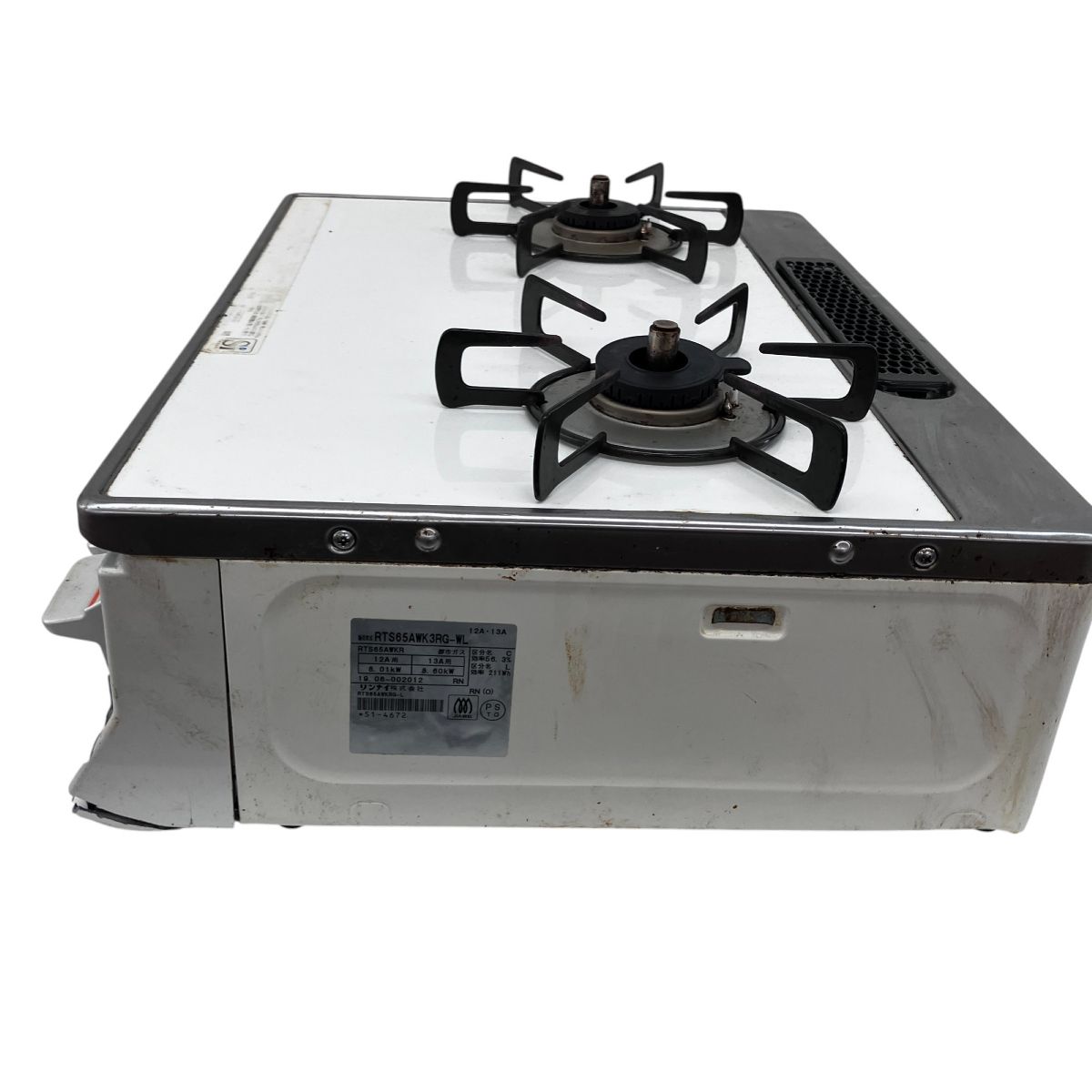 リンナイ都市ガスRTS65AWK3RG-WL ガスコンロガステーブル