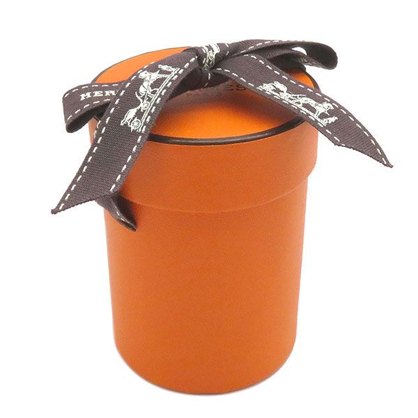 エルメス HERMES スカーフ ツイリー シルク オレンジ×マリン×ジョーヌ  