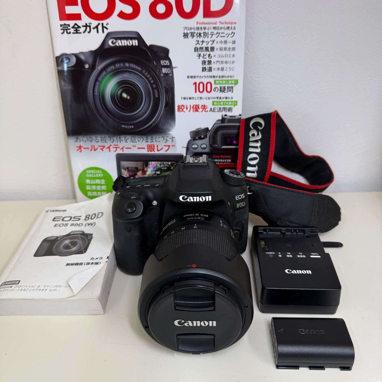 【美品】Canon EOS 80D EF-S18-135mm附属のレンズキット Amazon | Canon デジタル一眼レフカメラ EOS 80D レンズキット EF-S18