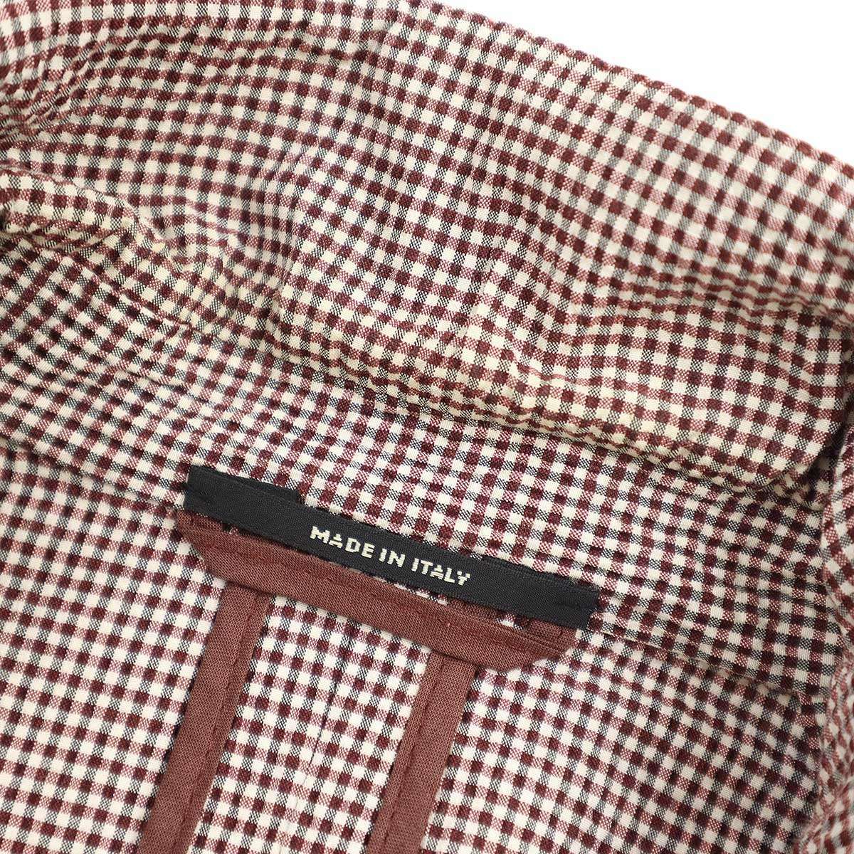 HERMES エルメス 18SS チェックシアサッカーテーラードジャケット