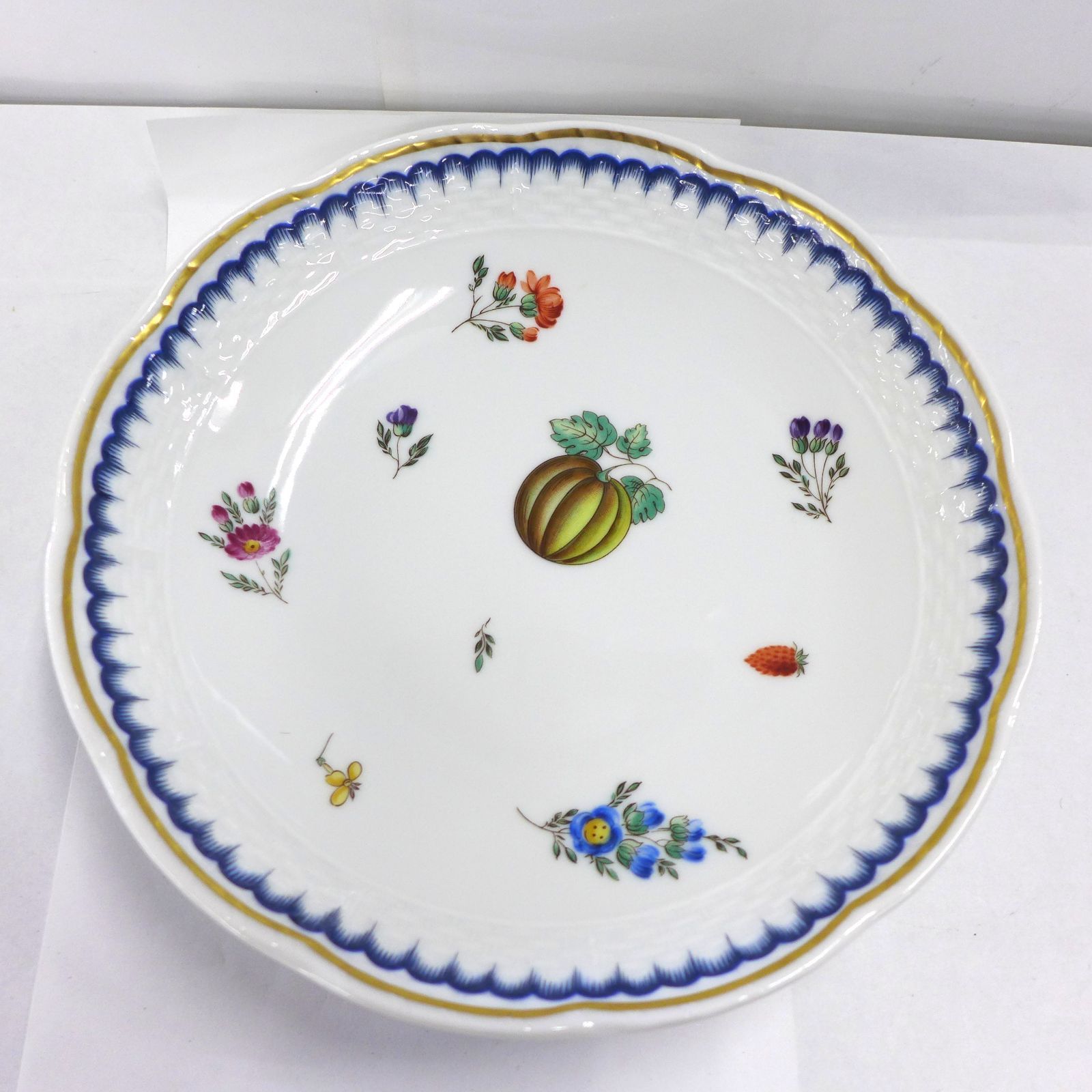 リチャードジノリ ペルージャ デザートプレート ケーキ皿 19.5