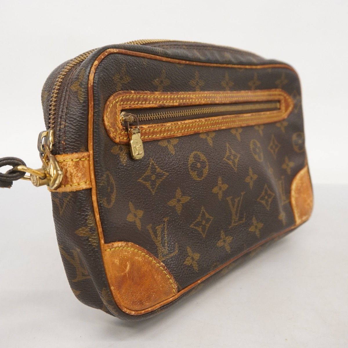 5mc2514 ルイヴィトン クラッチバッグ モノグラム マルリードラゴンヌGM M51825 ブラウン メンズ