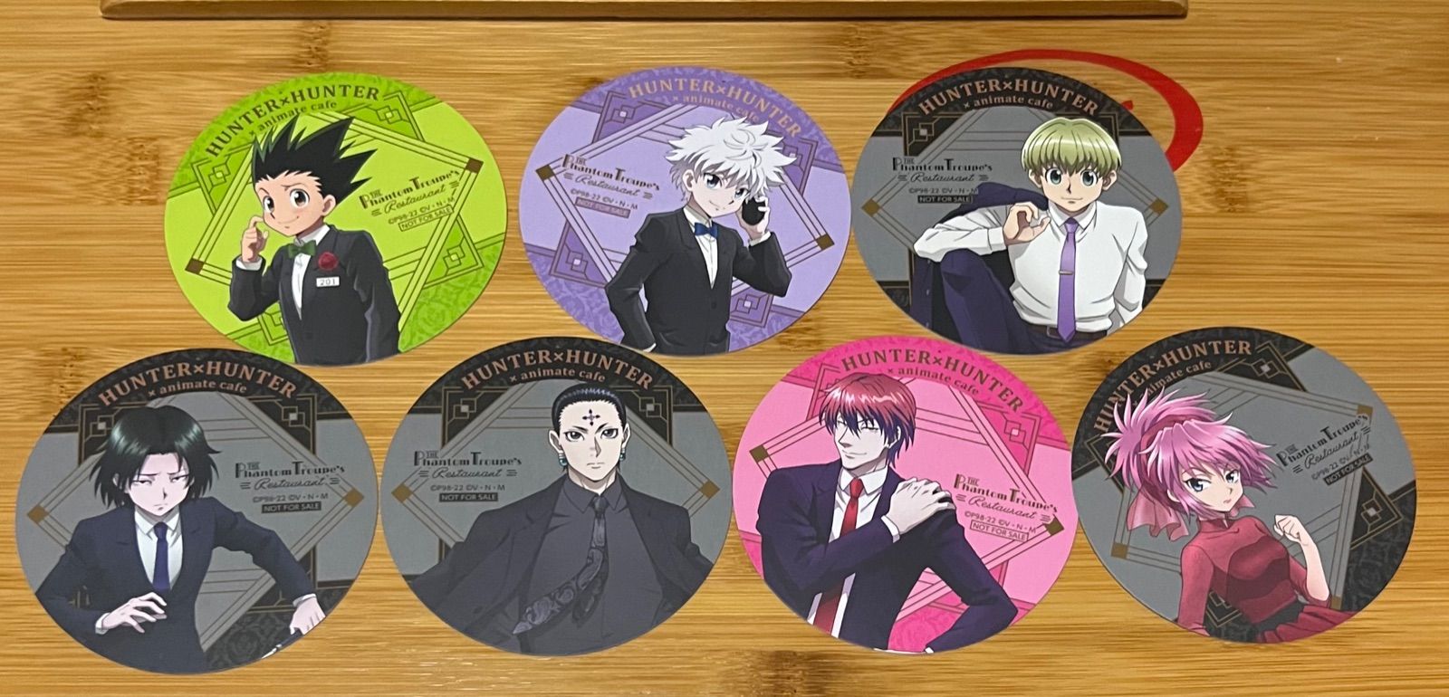 ハンターハンター アニメイトカフェ コスター18枚セット　全種 HUNTER × HUNTER コースター 全種18枚セット - メルカリ