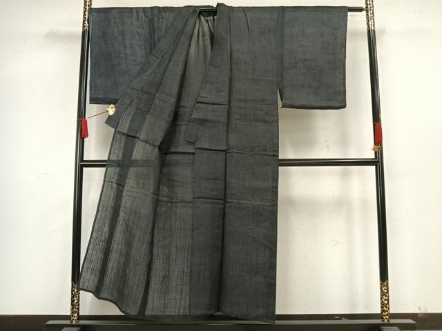 平和屋着物＊夏物　男性　重要無形文化財　本場宮古上布　80亀甲　総詰め　苧麻　逸品　AAAW8010fy 平和屋着物＊夏物 男性 重要無形文化財 本場宮古上布 80亀甲 総詰め