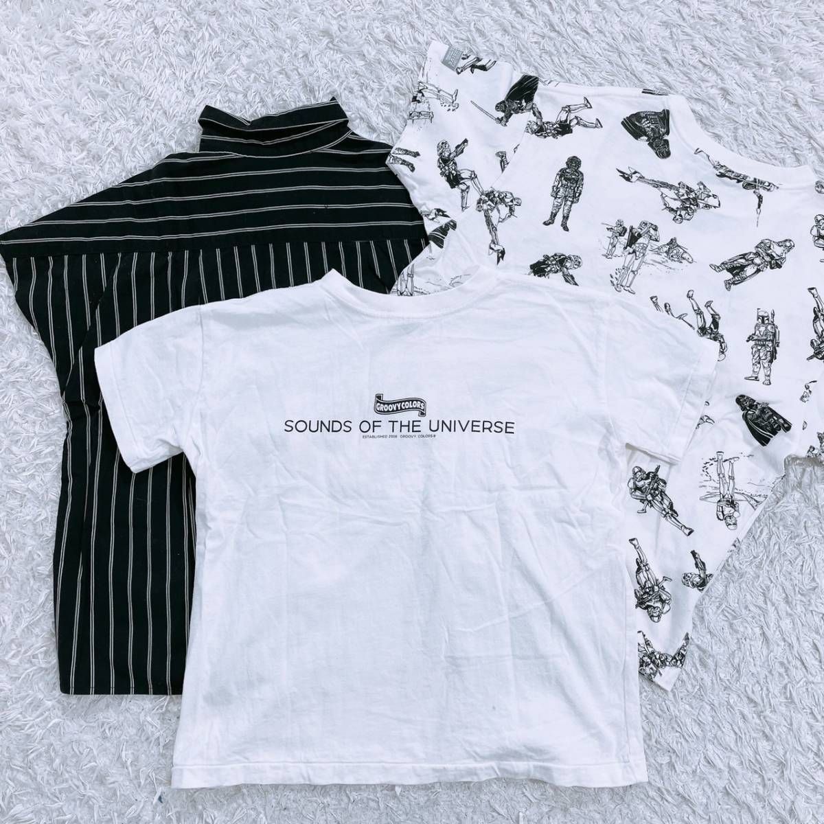 グルービーカラーズ 80 Tシャツ2枚セット デニム&ダンガリー - トップス