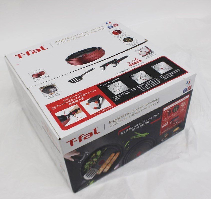 新品】T-fal インジニオネオ IHガーネット・アンリミテッド 6点