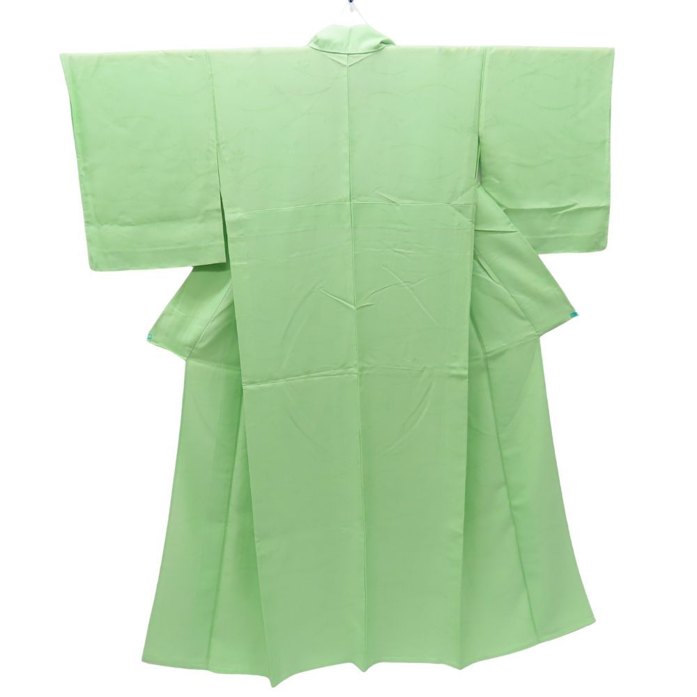 色無地 正絹 ライトグリーン 絽 夏物 和装 呉服 和服 きもの レディース 女性