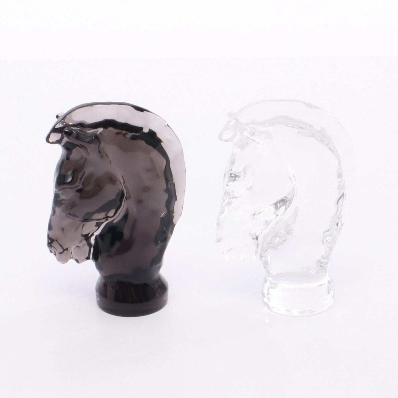 サンルイ SAINT LOUIS JEU KNIGHT FLANNEL GREY KNIGHT ブルー|クリア その他 馬モチーフペーパーウエイトペアガラス レディース ♥