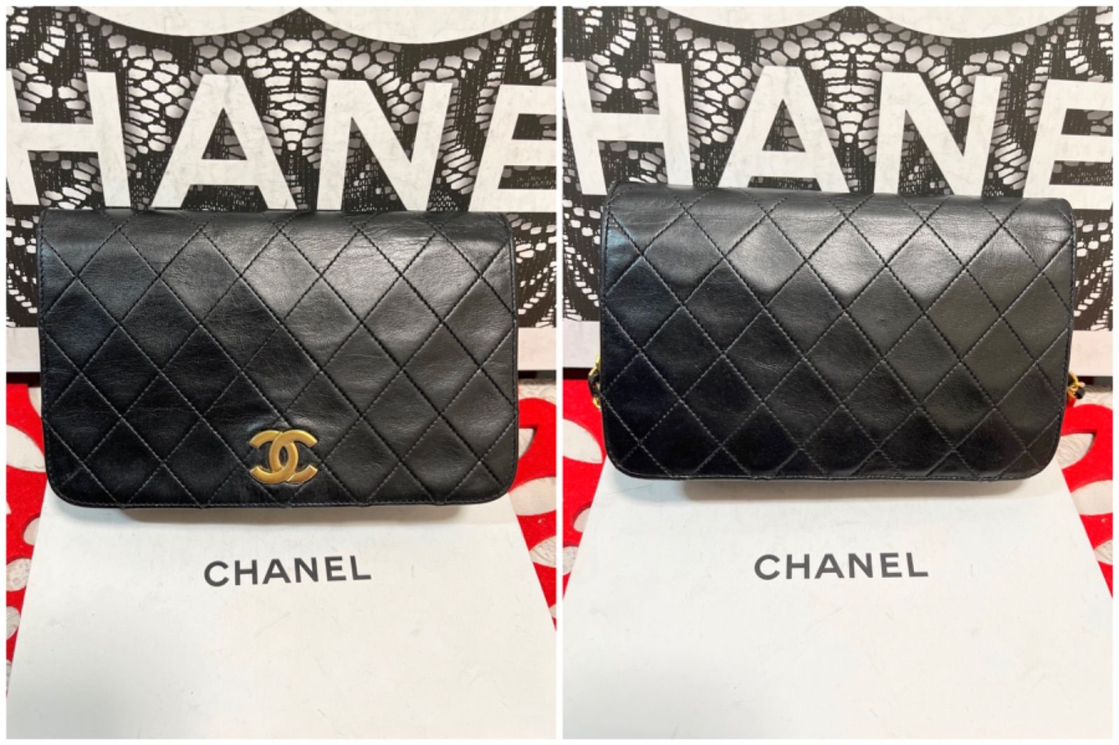 外観 極 CHANEL シャネル チェーン マトラッセ ショルダーバッグ ココマーク コットン フラップ レディース シリアル有 カード有  箱有(ショルダーバッグ)｜売買されたオークション情報、yahoo かばん、バッグ