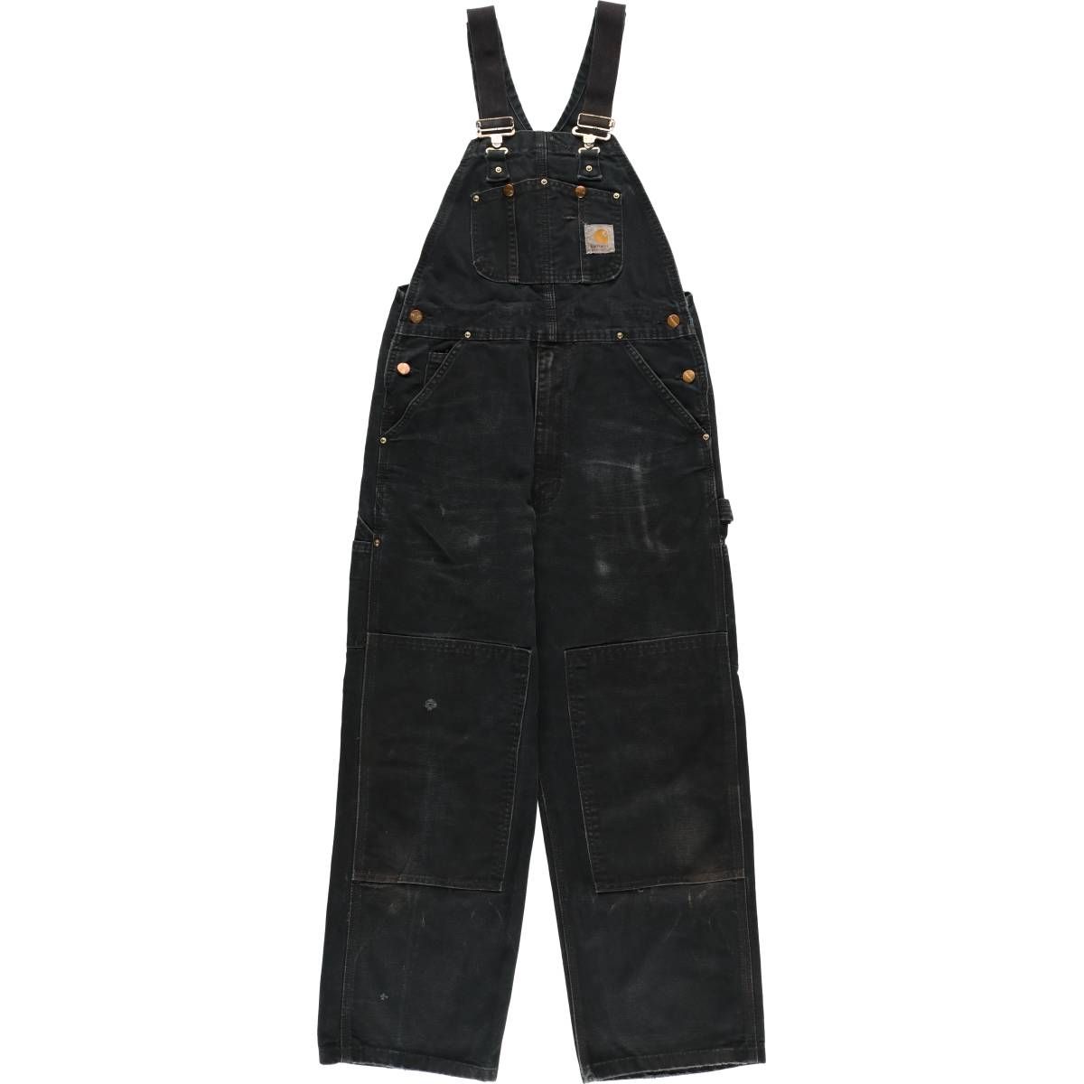 古着 カーハート Carhartt ダブルニー ダック オーバーオール メンズw32相当|eaa583954