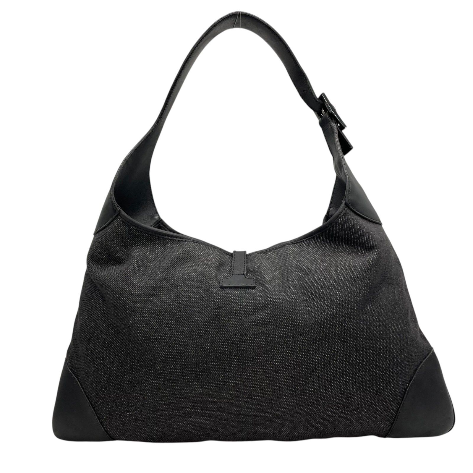 美品 グッチ レザー ワンショルダー ジャッキー ロゴ型押し フラップ ブラック 美品 グッチ GUCCI ワンショルダーバッグ 28629 ジャッキー 黒