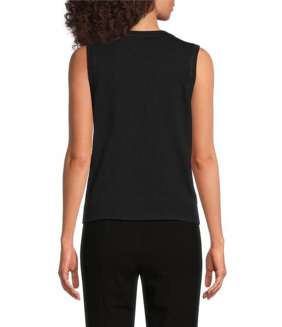 売れ筋商品|||ダナ キャラン ニューヨーク カットソー トップス レディース Donna Karan Women's Sleeveless Fitted Tank Top Black Donna Karan New York Donna Karan Women's Printed Mock Neck