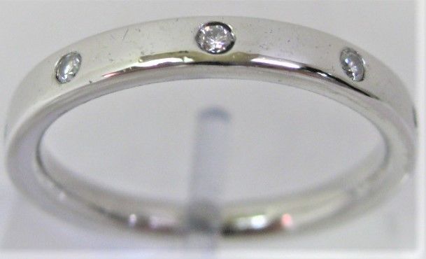 Pt900 プラチナ リング 指輪 フルエタニティー ダイヤ 9ヶ 0.24ct 