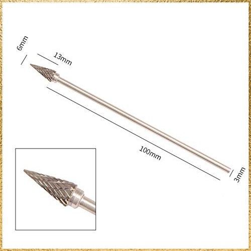 Wolfride 10本セット リュータービット 100mm長 超硬バー 超硬刃ドリルビット タングステンでゴリゴリ削れる ロング 10本セット リュータービット 100mm長 超硬バー 超硬刃ドリルビット