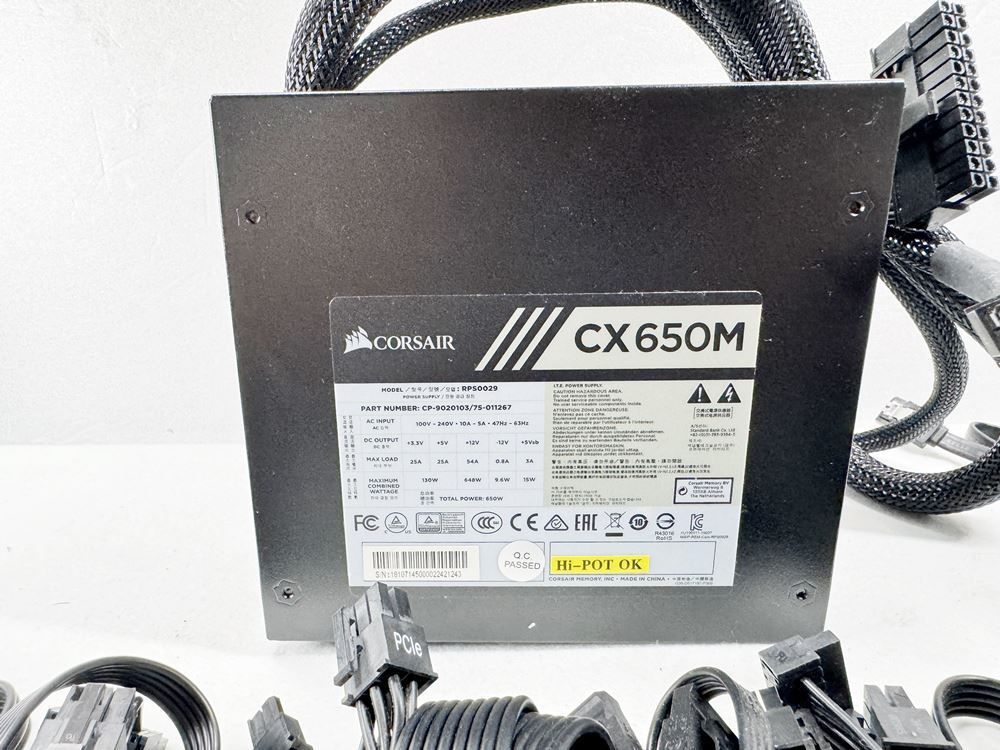 CORSAIR CX650M 650W 電源ユニット CORSAIR CX650 CXシリーズ 650W電源