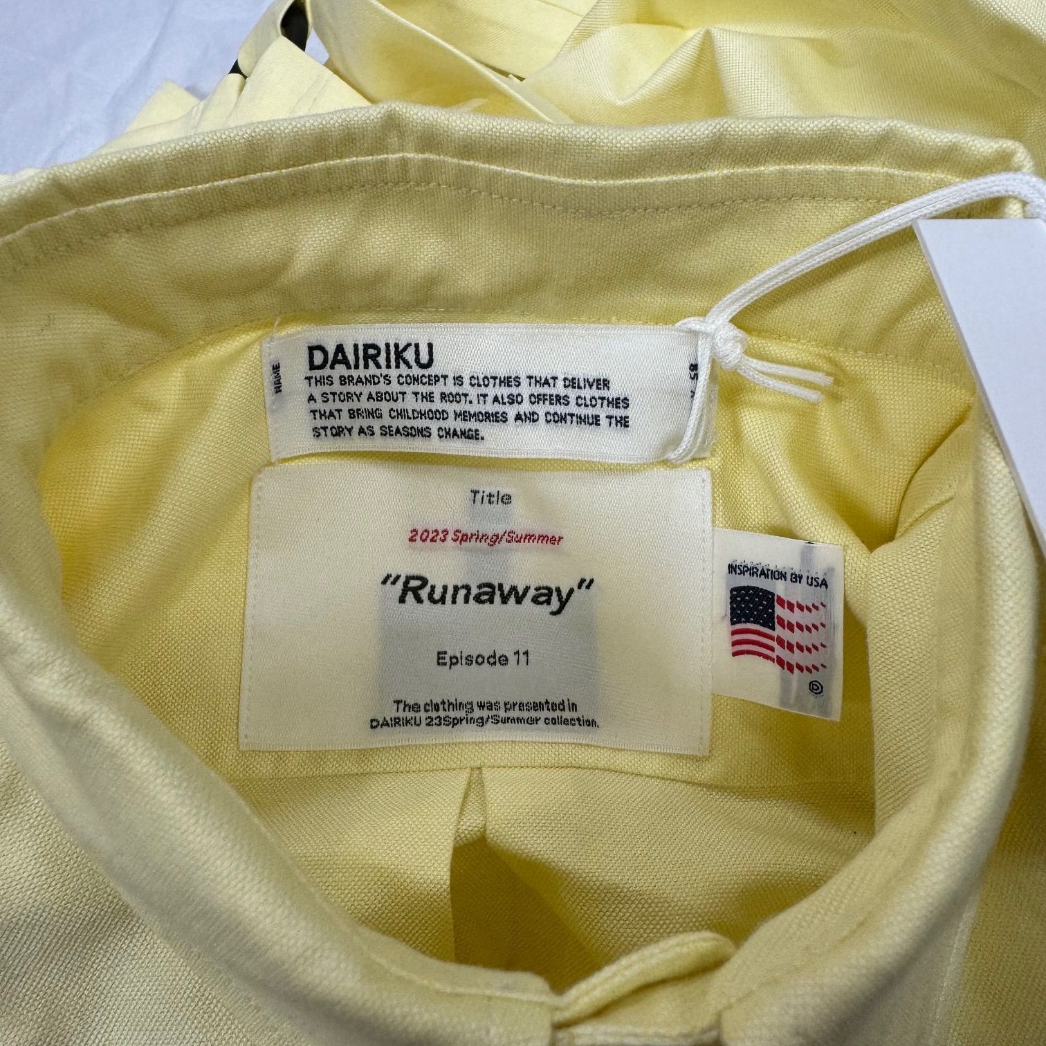 定価60500円 新品 DAIRIKU 23SS Parachute BD Oxford 定価60500円 新品 DAIRIKU 23SS Parachute BD Oxford