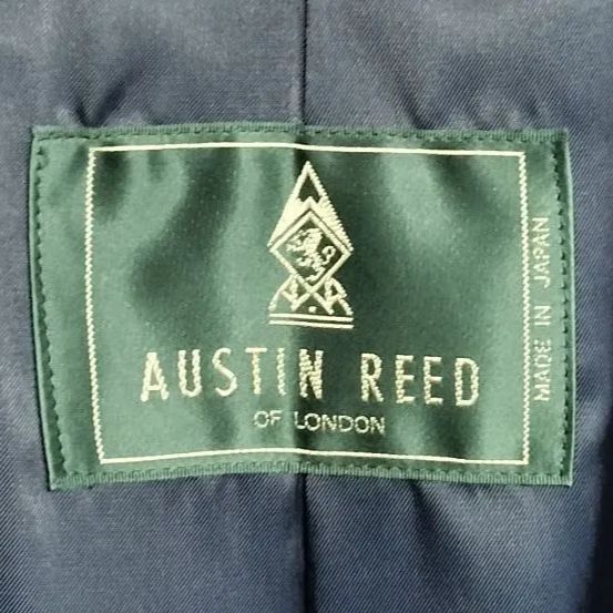 【日本製】AUSTIN REED ステンカラーコート シルク100% 比翼仕立て 日本製】AUSTIN REED ステンカラーコート シルク100% 比翼仕立て