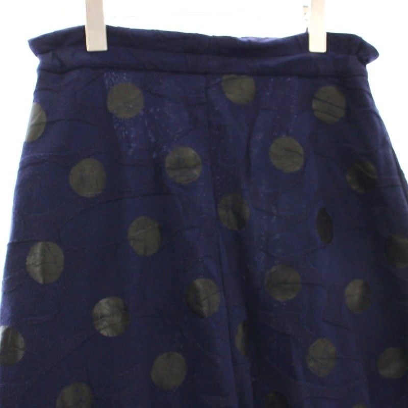 ワイズ Y s ヨウジヤマモト サルエルパンツ ドット 水玉 イージーパンツ 2 ネイビー 黒 YL-T15-966 G DECORATOM_COM_BR